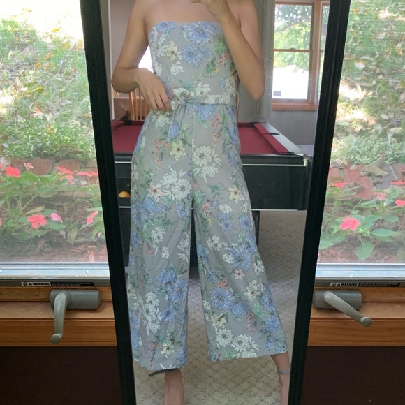 h&m bandeau jumpsuit